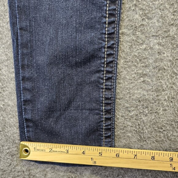 BKE Madison Skinny Jeans Womens Size 26x31.5 Dark Wash Embroidered Stretch - Picture 12 of 12